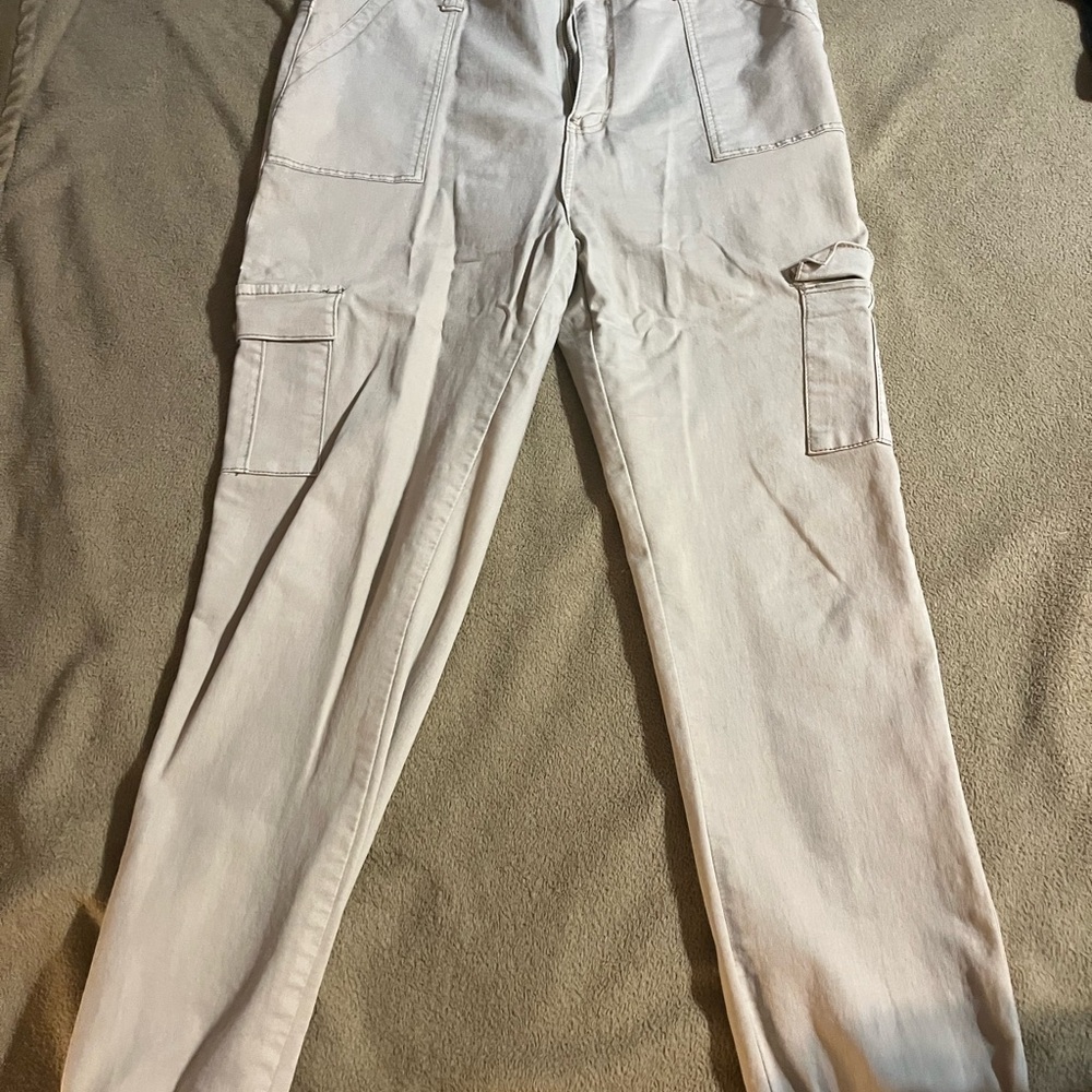 Beige Cargo Pants